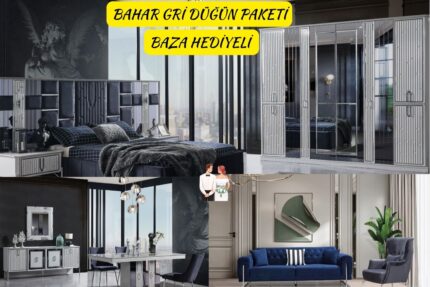 Bahar Gri Düğün Paketi